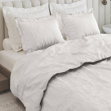 Heather - Yarn Dyed Linen King Size Bedsheet Set