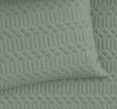 LABHAM® Azure King Size Bedcover Set - 300GSM Quilted, (90"x108") Super Soft, Durable, Easy Care, Bedspread with 2 Pillow Covers & Storage Bag (Sage)