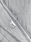 LABHAM® Azure Quilted King Bedcover Set – 300 GSM EverTouch™ Microfibre with LazerTech™ Quilting, 2 Pillow Covers & Storage Bag – Silver 4