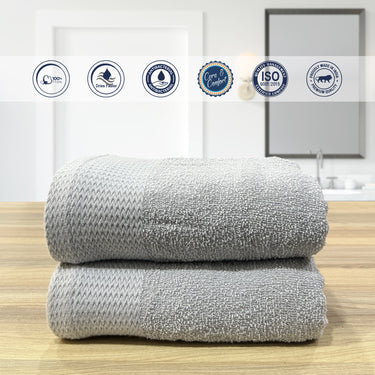 Revive- Multipurpose Super Soft Hand Towels (Silver)
