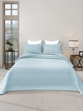 LABHAM® Azure Quilted King Bedcover Set – 300 GSM EverTouch™ Microfibre with LazerTech™ Quilting, 2 Pillow Covers & Storage Bag – Sky 2