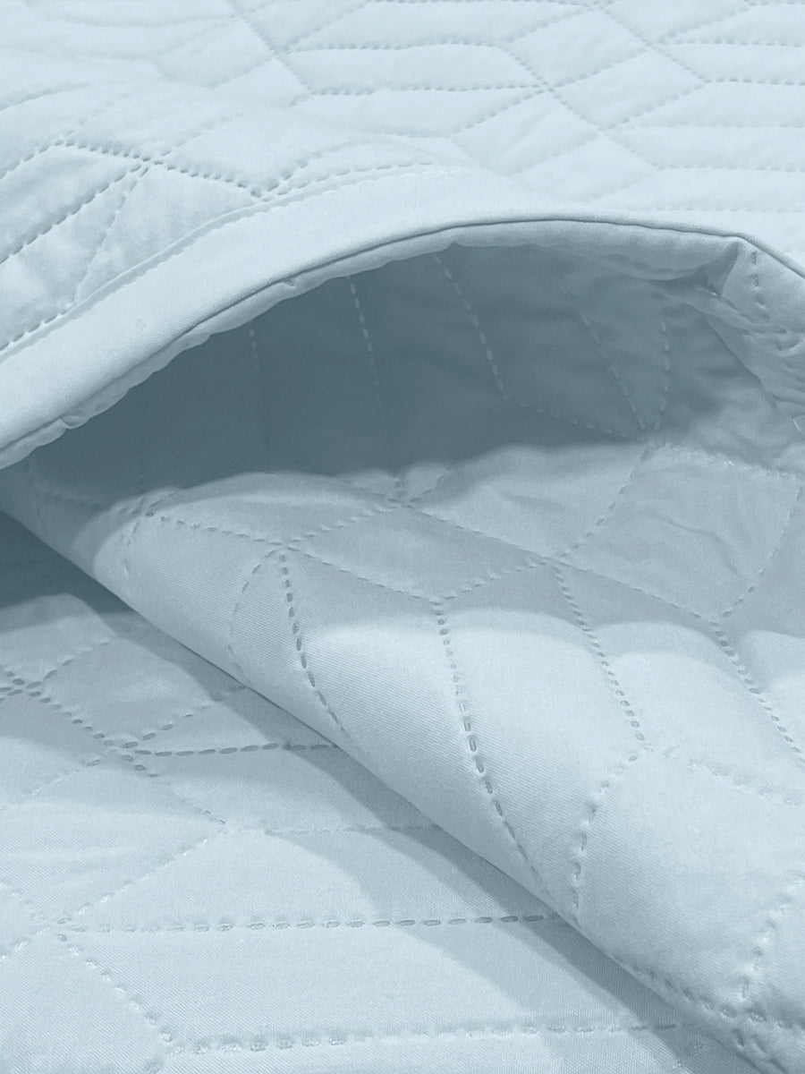 LABHAM® Azure Quilted King Bedcover Set – 300 GSM EverTouch™ Microfibre with LazerTech™ Quilting, 2 Pillow Covers & Storage Bag – Sky — view 3