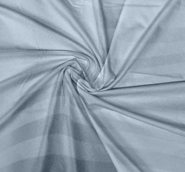 Simple Living - 210TC Satin Stripe Bedsheet Set(Sky Blue)
