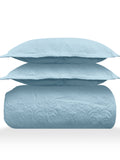 Sensation - Quilted King Bedcover Set with 2 Pillow Covers(Sky) thumbnail 3
