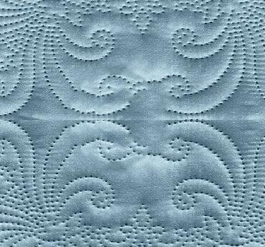 Sensation Quilted Bedcover cum AC comforter Set with 2 Pillow Covers.(Sky)