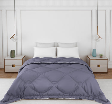 Casper Super Soft All Season AC Comforter 300GSM - Pure Virgin Microfiber, Insulating & Thermal Comfort (Storm Grey)