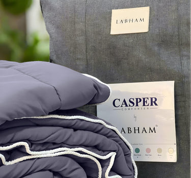 Casper Super Soft All Season AC Comforter 300GSM - Pure Virgin Microfiber, Insulating & Thermal Comfort (Storm Grey)