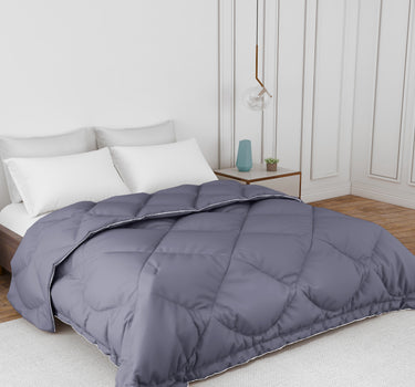 Casper Super Soft All Season AC Comforter 300GSM - Pure Virgin Microfiber, Insulating & Thermal Comfort (Storm Grey)