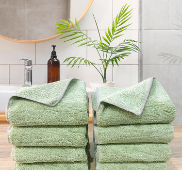 Insignia 450GSM High Absorbent, Super Soft, Anti Microbial, Hand Towel (40cm x 60cm ), Swamp