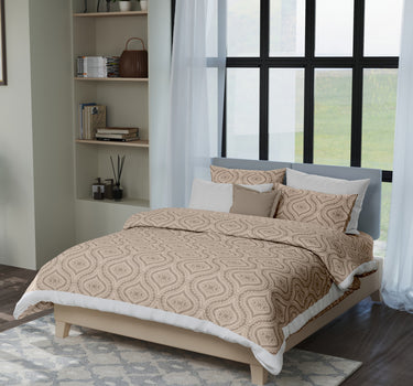 Kadambari 300TC Percale Cotton 7Pc Luxury Bedding Set