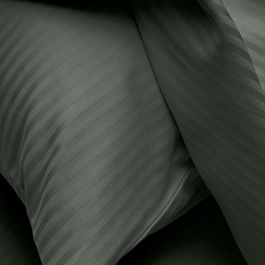 Simple Living - 210TC Satin Stripe Bedsheet Set(Tea Green)