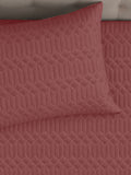LABHAM® Azure Quilted King Bedcover Set – 300 GSM EverTouch™ Microfibre with LazerTech™ Quilting, 2 Pillow Covers & Storage Bag – Terracotta 6