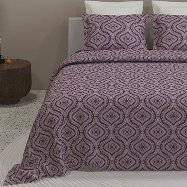 Kadambari 300TC Pure Cotton BedSheet Set(Vintage Violet)