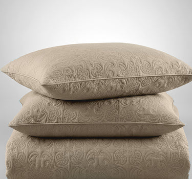 Sensation - Quilted King Bedcover Set with 2 Pillow Covers(Walnut)
