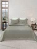 LABHAM® Azure Quilted King Bedcover Set – 300 GSM EverTouch™ Microfibre with LazerTech™ Quilting, 2 Pillow Covers & Storage Bag – Walnut 2