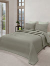 LABHAM® Azure Quilted King Bedcover Set – 300 GSM EverTouch™ Microfibre with LazerTech™ Quilting, 2 Pillow Covers & Storage Bag – Walnut