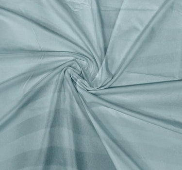 Simple Living - 210TC Satin Stripe Bedsheet Set(Water Blue)