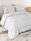 Sensation - Quilted King Bedcover Set with 2 Pillow Covers(White)