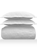 Sensation - Quilted King Bedcover Set with 2 Pillow Covers(White) thumbnail 3