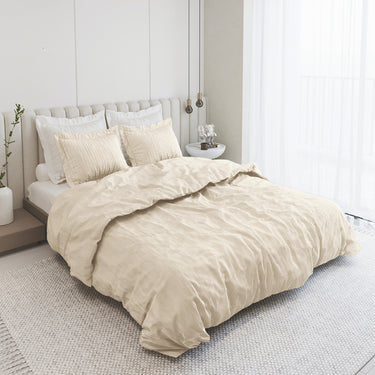 Heather - Yarn Dyed Linen King Size Bedsheet Set