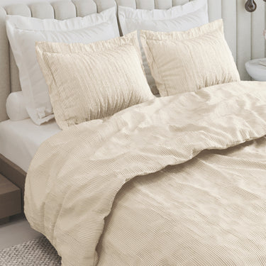 Heather - Yarn Dyed Linen King Size Bedsheet Set