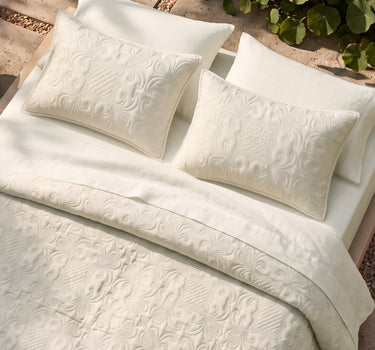 Sensation - Quilted King Bedcover Set with 2 Pillow Covers(Beige)