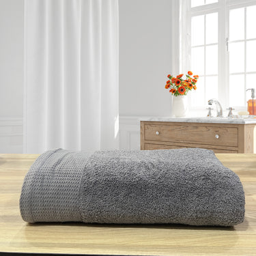 Revive- Pure Cotton Towel for Bath - 500GSM - Fluffy & Soft - Super Absorbent - 1pc Bath Towel (90cm x 180cm) - XXL Size