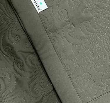 Sensation - Quilted King Bedcover Set with 2 Pillow Covers(Mocha)