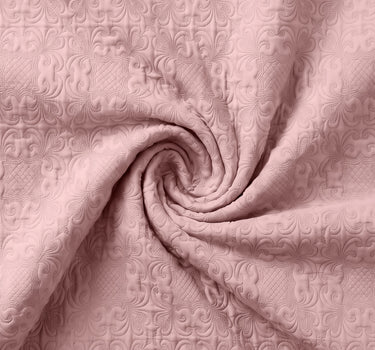 Sensation - Quilted King Bedcover Set with 2 Pillow Covers(Peach)