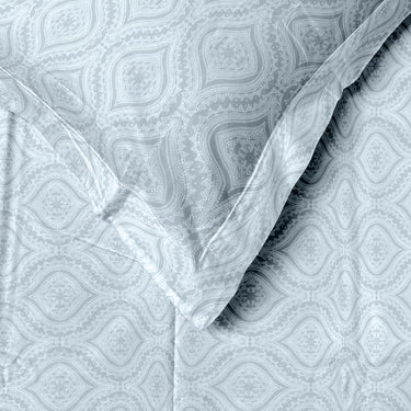 Kadambari 300TC Pure Cotton BedSheet Set(Pearl Blue)