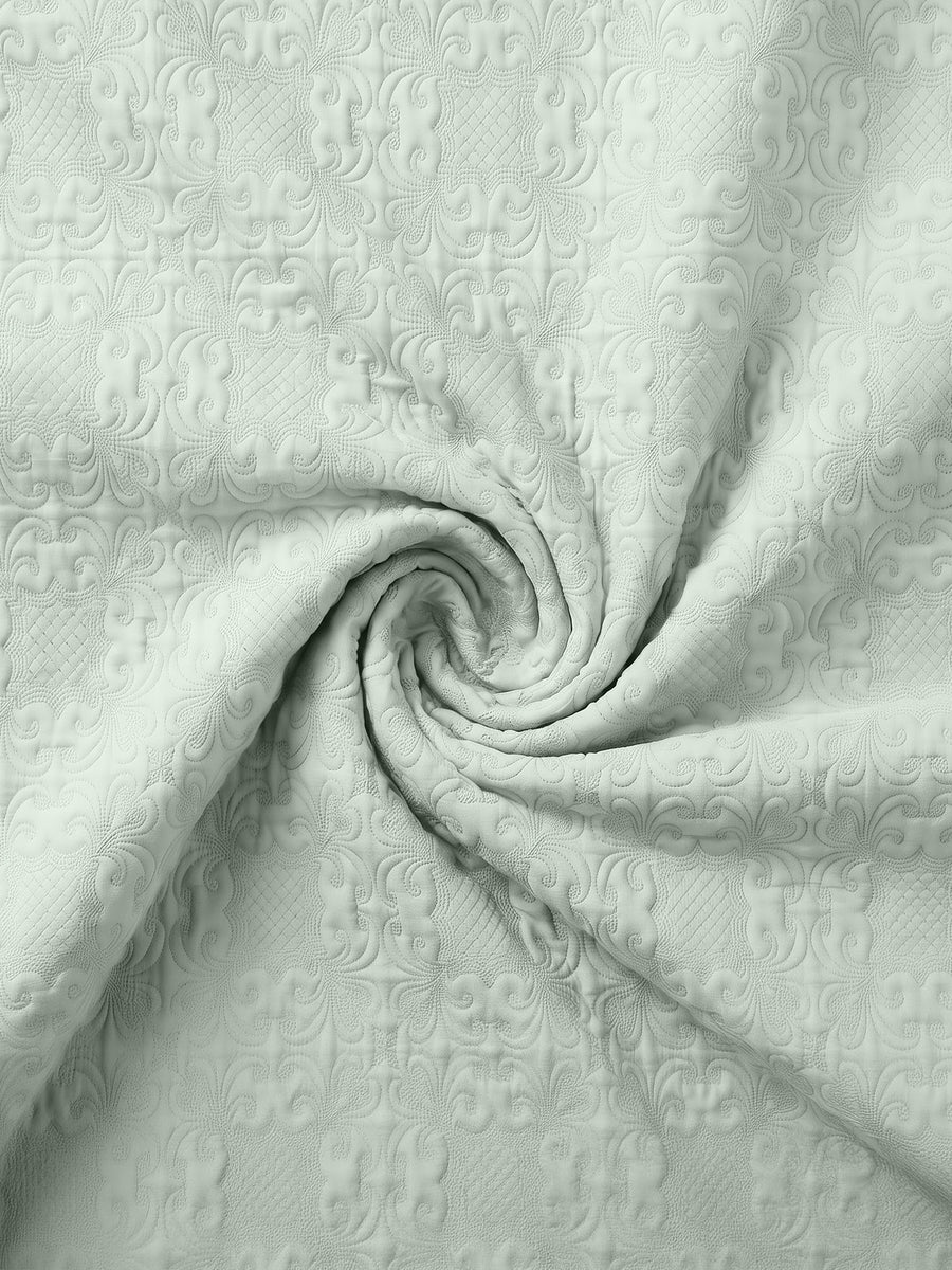 Sensation - Quilted King Bedcover Set with 2 Pillow Covers(Pistachio) — view 7