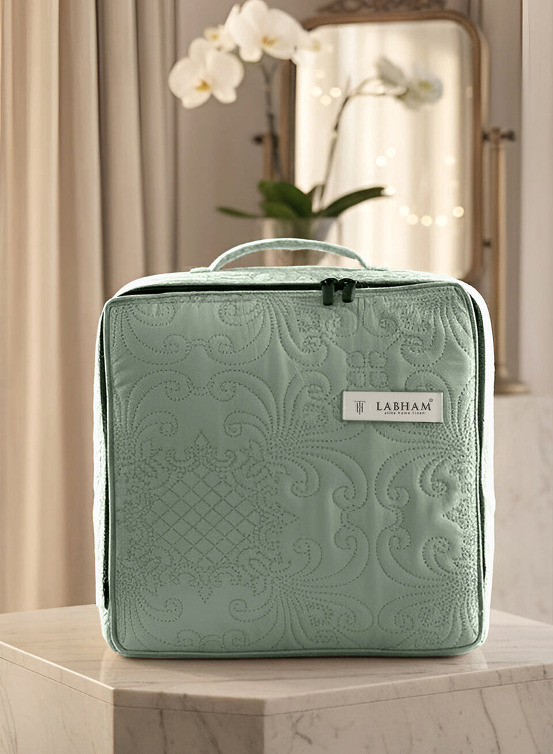 Sensation - Quilted King Bedcover Set with 2 Pillow Covers(Sage Green) image 4