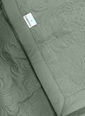 Sensation - Quilted King Bedcover Set with 2 Pillow Covers(Sage Green) thumbnail 5