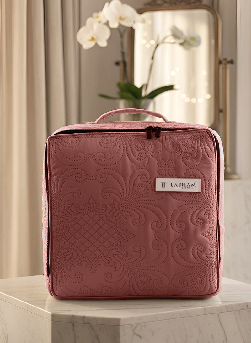Sensation - Quilted King Bedcover Set with 2 Pillow Covers(Terra Cotta) image 4