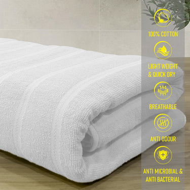 Quickdry- Super Soft Bath Towels (White)