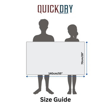 Quickdry - Pack of 2 Super Soft Bath Towels (Silver&Violet)